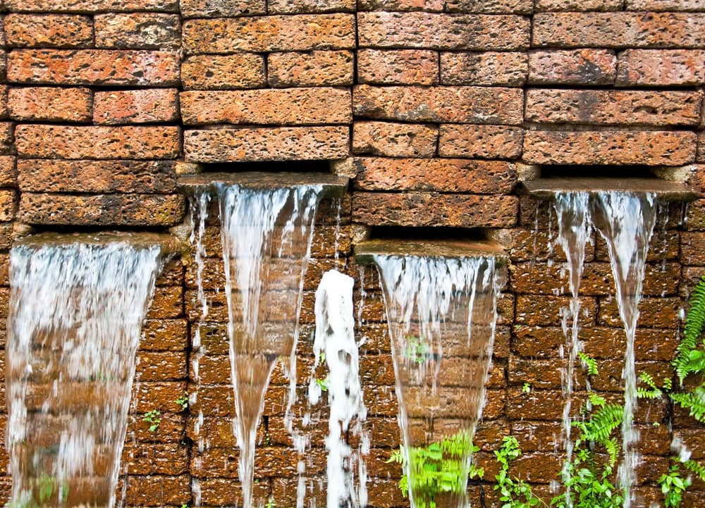 Garden waterfall from Laterite rock