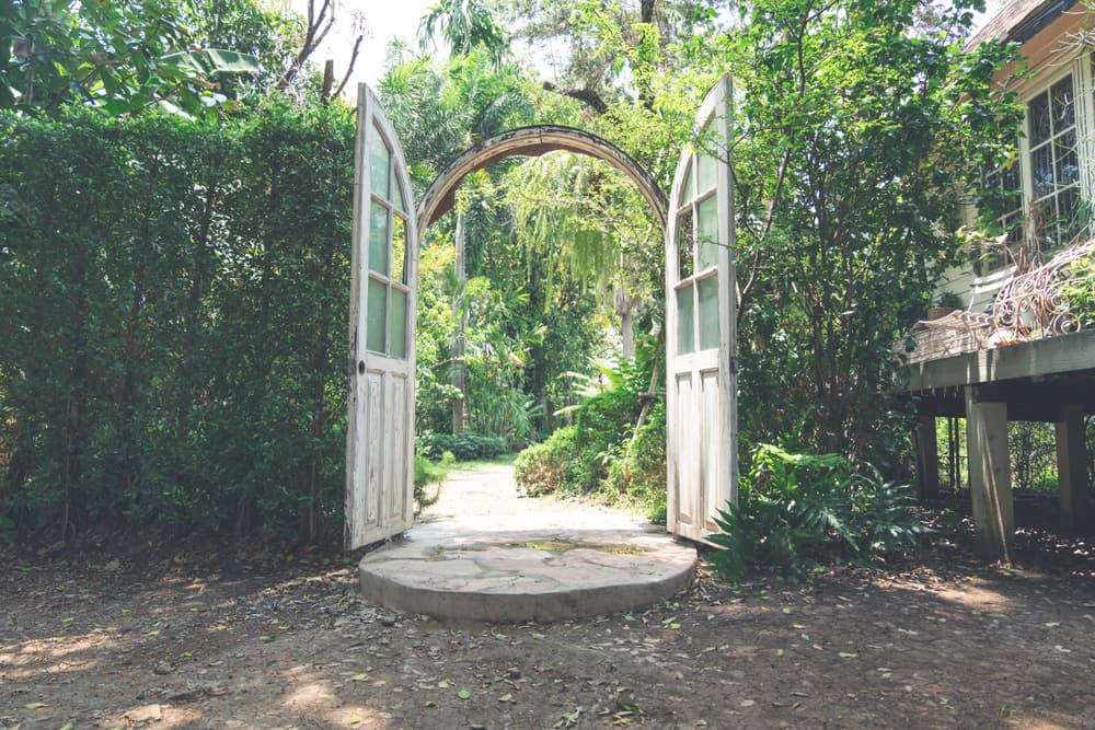 vintage wooden door