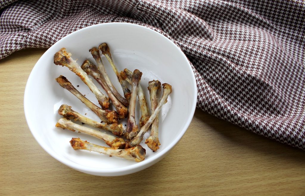 Leftover food on a plate